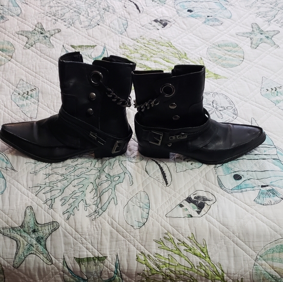 Penny Loves Kenny Shoes - Penny Loves Kenny Black Embellished Boots